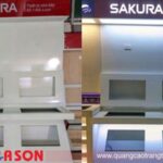 Quầy kệ trưng bày bếp Hoa Sơn – Lựa chọn lý tưởng cho showroom thiết bị nhà bếp